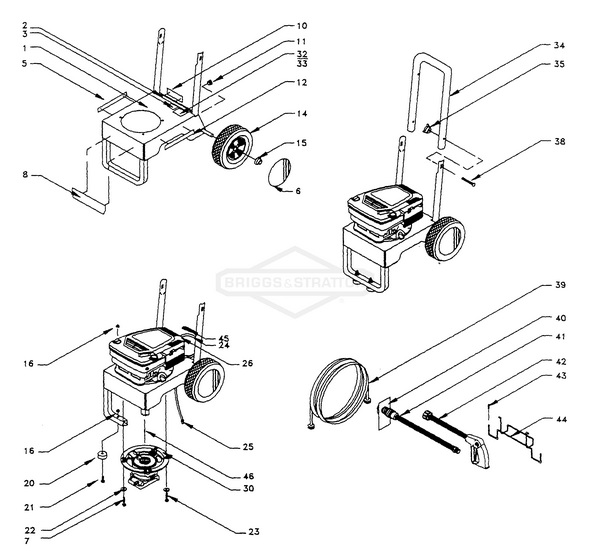 GENERAC 0796 parts breakdown